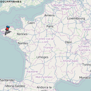 Douarnenez Karte Frankreich