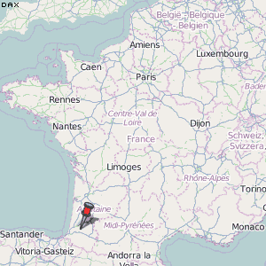 Dax Karte Frankreich