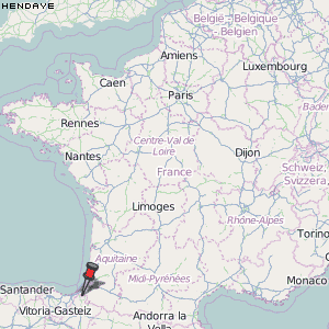Hendaye Karte Frankreich