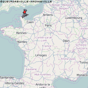 Équeurdreville-Hainneville Karte Frankreich