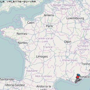 La Valette-du-Var Karte Frankreich