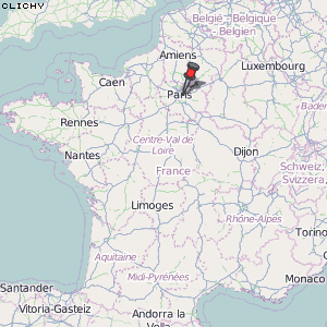 Clichy Karte Frankreich