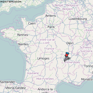 Montbrison Karte Frankreich