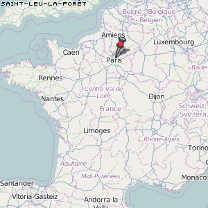 Saint-Leu-la-Forêt Karte Frankreich