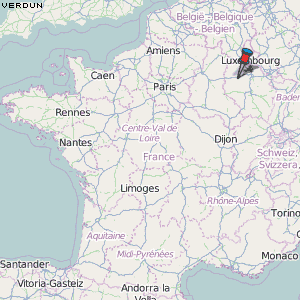 Verdun Karte Frankreich