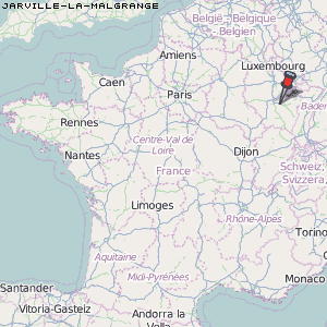 Jarville-la-Malgrange Karte Frankreich