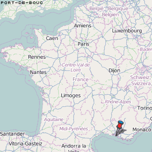 Port-de-Bouc Karte Frankreich