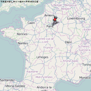 Tremblay-en-France Karte Frankreich