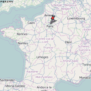 Persan Karte Frankreich