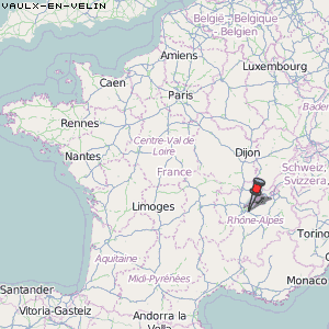 Vaulx-en-Velin Karte Frankreich