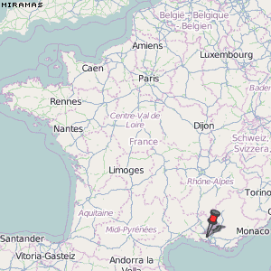 Miramas Karte Frankreich