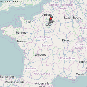 Montmorency Karte Frankreich