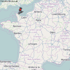 Tourlaville Karte Frankreich