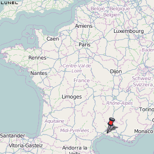 Lunel Karte Frankreich