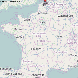 Longuenesse Karte Frankreich