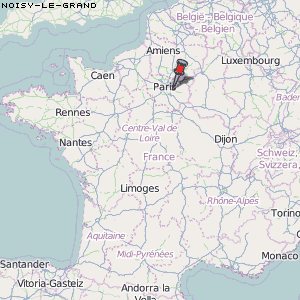 Noisy-le-Grand Karte Frankreich