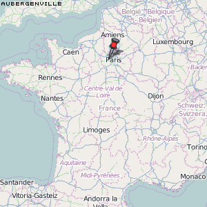 Aubergenville Karte Frankreich