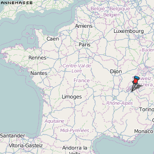 Annemasse Karte Frankreich