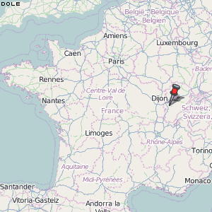 Dole Karte Frankreich