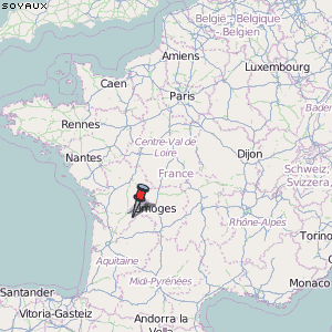 Soyaux Karte Frankreich