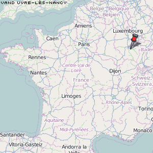 Vandœuvre-lès-Nancy Karte Frankreich