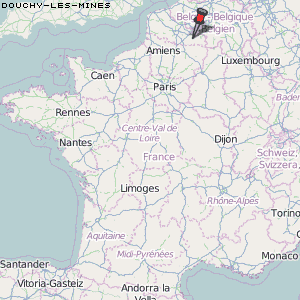 Douchy-les-Mines Karte Frankreich