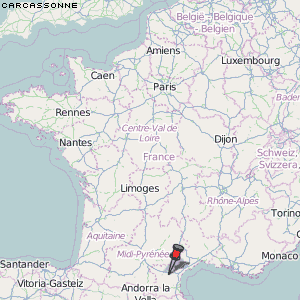 Carcassonne Karte Frankreich