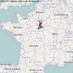 Saint-Jean-de-la-Ruelle Karte Frankreich