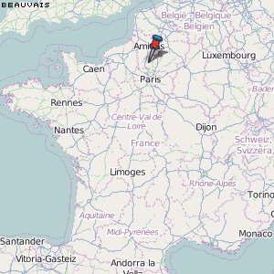 Beauvais Karte Frankreich