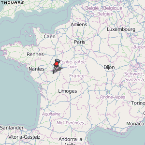 Thouars Karte Frankreich