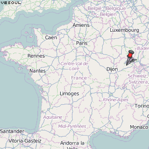 Vesoul Karte Frankreich
