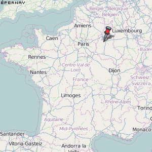 Épernay Karte Frankreich