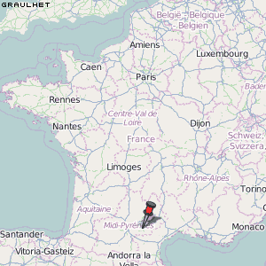 Graulhet Karte Frankreich