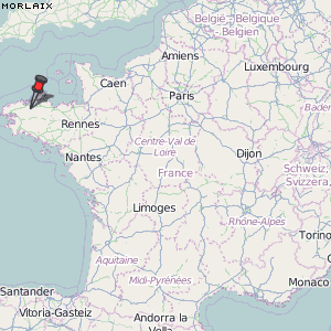 Morlaix Karte Frankreich