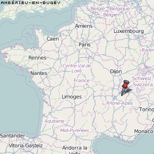 Ambérieu-en-Bugey Karte Frankreich