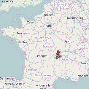 Issoire Karte Frankreich