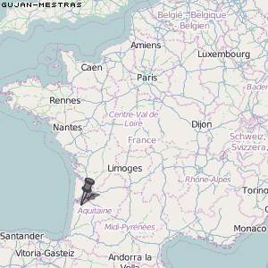 Gujan-Mestras Karte Frankreich
