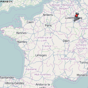 Fameck Karte Frankreich