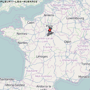 Fleury-les-Aubrais Karte Frankreich