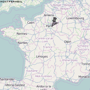 Montfermeil Karte Frankreich
