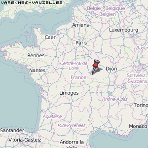 Varennes-Vauzelles Karte Frankreich