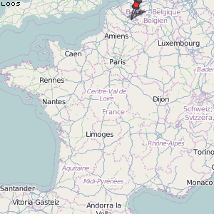 Loos Karte Frankreich