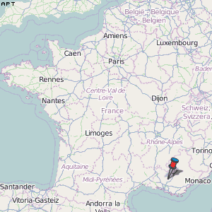 Apt Karte Frankreich