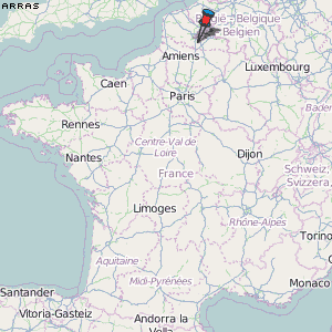 Arras Karte Frankreich