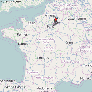 Mitry-Mory Karte Frankreich