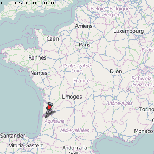 La Teste-de-Buch Karte Frankreich