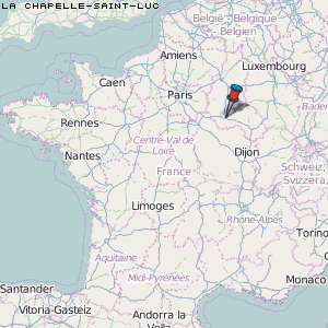 La Chapelle-Saint-Luc Karte Frankreich