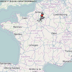 Soisy-sous-Montmorency Karte Frankreich