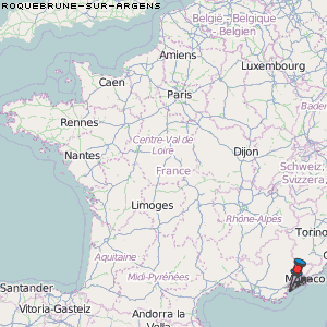 Roquebrune-sur-Argens Karte Frankreich