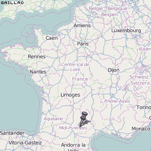 Gaillac Karte Frankreich
